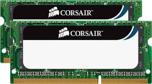 Corsair - 2-Pack 4GB 1.3GHz DDR3 SoDIMM Laptop Memory Kit - Multi - Larger Front