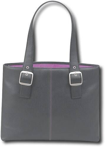 Solo - Ladies' Laptop Case - Black/Magenta - largeFrontView