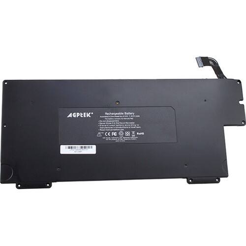 AGPtek - Laptop Batter for Apple MacBook 13" A1245 MB003 Z0FS MC233*/A AE1245PI - Black - Black - Larger Front