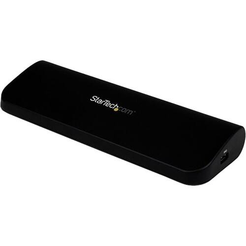 Startech - HDMI DVI VGA Dual Video Universal USB 3.0 Laptop Docking Station - Larger Front