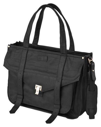 Francine Collections - Mercer Street Laptop Case for 15" Apple® MacBook® Pro - Black - Larger Front