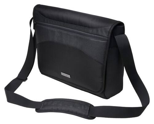 Kensington - Triple Trek Laptop Messenger Bag - Black - Larger Front