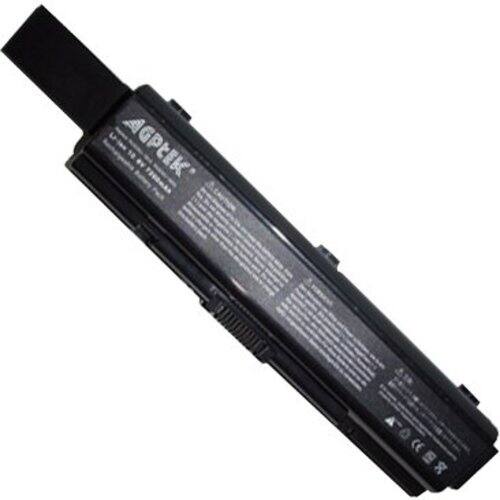 AGPtek - 9 Cell Replacement Toshiba Battery for A200 A205 A210 A215 Series Laptop - Black - Larger Front