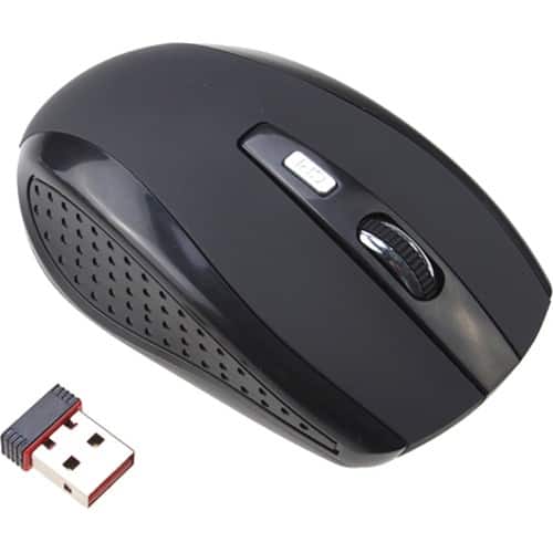 Image - Design 2.4GHz Wireless Optical Mouse Mice w/ USB 2.0 Receiver for Laptop PC - Black - Black - Larger Front