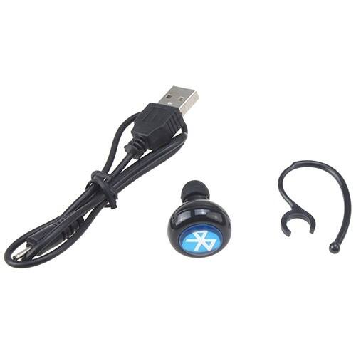 Image - Wireless Stereo Bluetooth Earphone Headphone For Mobile Cell Phone iPhone iPad Laptop Tablet - Black - Angle
