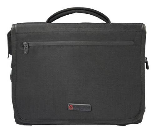 ECBC - Poseidon Messenger Laptop Bag - Black - largeFrontView