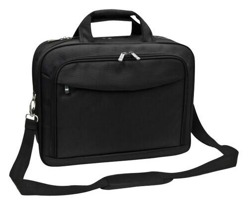 Sumdex - Check-Quick Laptop Briefcase - Black - Larger Front