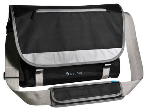 Sumdex - Decode Messenger Laptop Bag - Black - Larger Front