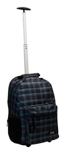 Sumdex - California Trolley Laptop Backpack - Blue Plaid - largeFrontView