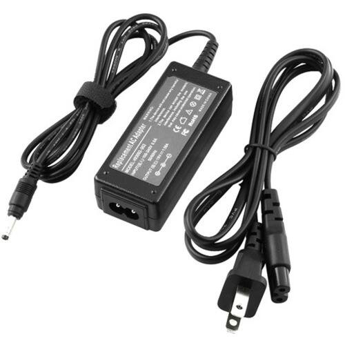 eForCity - Travel Charger for HP Mini Laptop 493092-002 - Black - Black - Larger Front