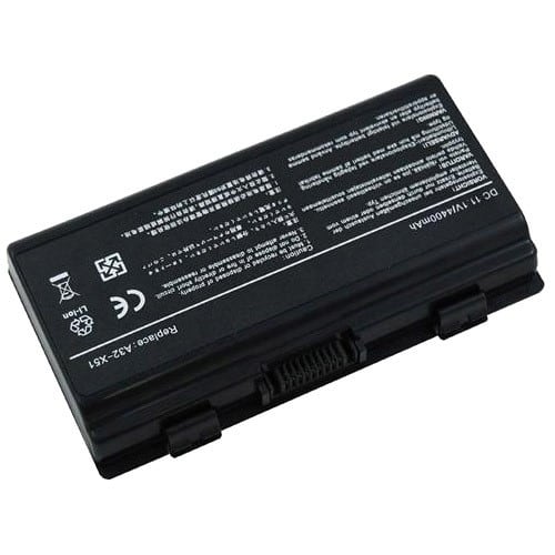HL Components - Laptop Battery for X51R - 6 cells 4400mAh - Black - Black - Larger Front