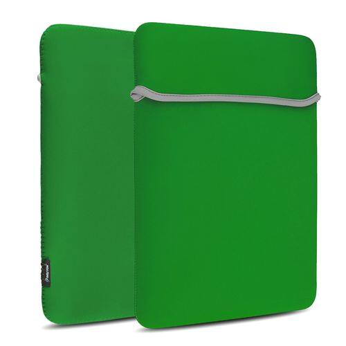 eForCity - Reversible Slim Soft Carry Case Neoprene Laptop Sleeve Compatible with Apple MacBook Pro 13-inch - Ocean Green - Larger Front