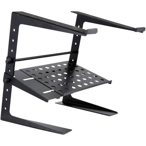 Pyle - Laptop Computer Stand For DJ W/Storage Shelf - Larger Front