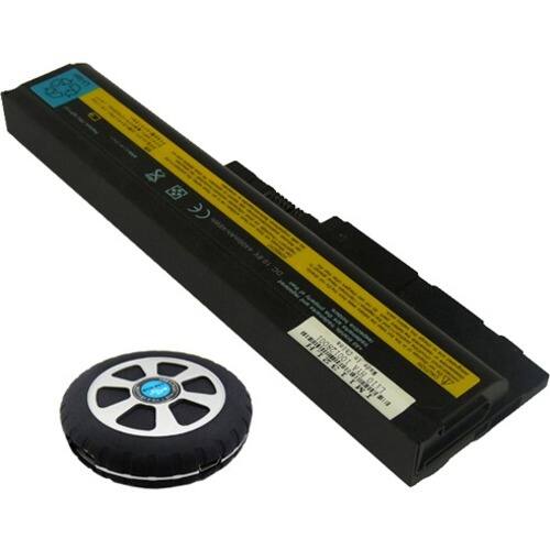 Image - Replacement Laptop Battery For Lenovo IBM Thinkpad W500 41N5666 R61e 6 Cell W/ Free 4 port USB Hub - Larger Front