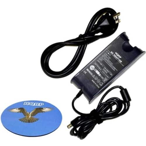 HQRP - 90W Laptop AC Adapter/Charger for Dell Studio 1535 / 1537 / 1735 Replacement + Coaster - Larger Front