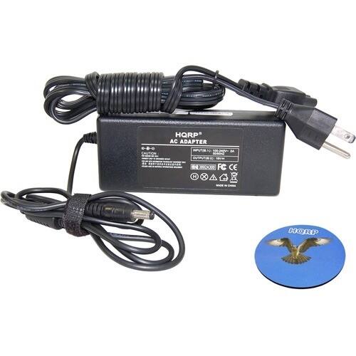 HQRP - 90W AC Adapter for Toshiba Satellite T235-S1370WH Laptop / Notebook + Coaster - Larger Front