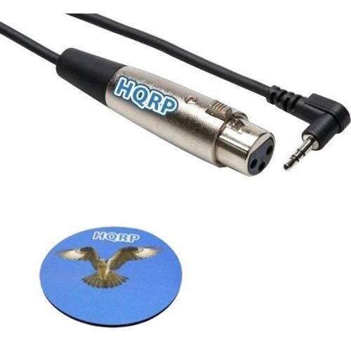 HQRP - 3.5mm to XLR Female 3-pin Cable for HP ENVY, Pavilion, Lenovo Laptop Notebook + Coaster - Larger Front