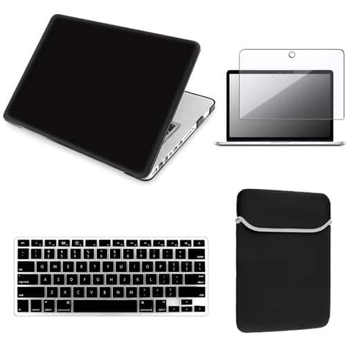 eForCity - Laptop Sleeve and Keyboard Skin and Screen Cover Bundle For MacBook Pro 13 inch - Blue - Larger Front