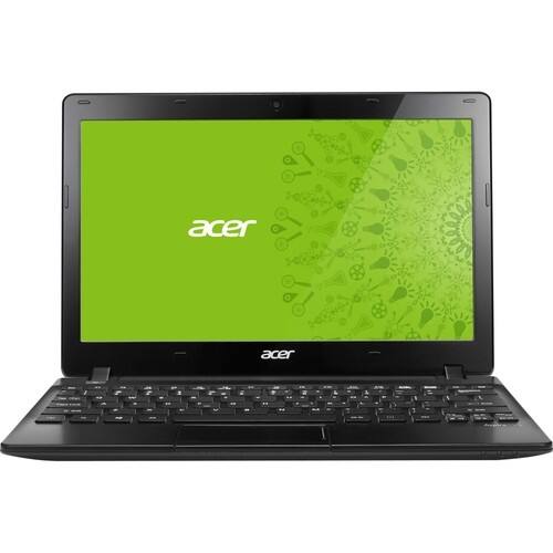 Acer - Aspire V5 Series 11.6" Laptop - AMD E-Series - 4GB Memory - 500GB Hard Drive - Glossy Black - Larger Front