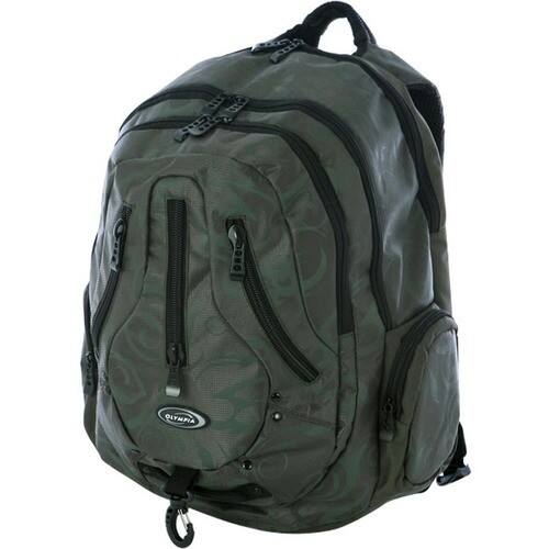 Olympia - BP-3400-KK Sports Plus Elite 19 in. Backpack with Laptop Sleeve - Khaki, Olive - Larger Front