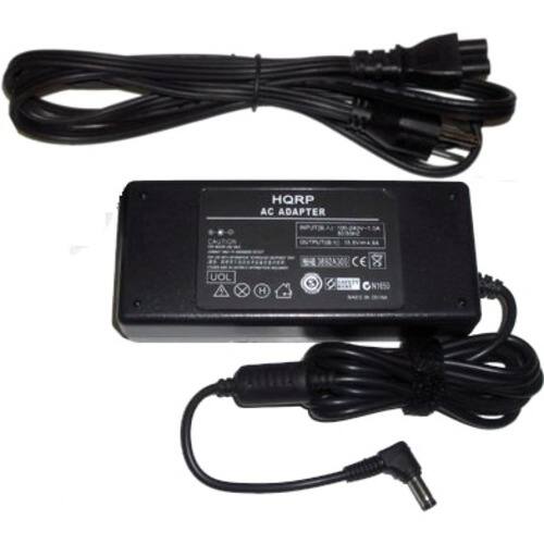 HQRP - 90W Laptop/Notebook AC Adapter/Charger for HP Omnibook 4100 / 4150 Replacement + Coaster - Larger Front