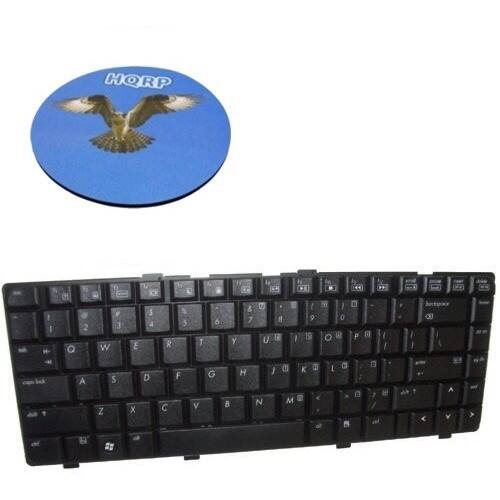 HQRP - Laptop Keyboard for HP Pavilion DV6000T / DV6000Z Replacement + Coaster - Larger Front