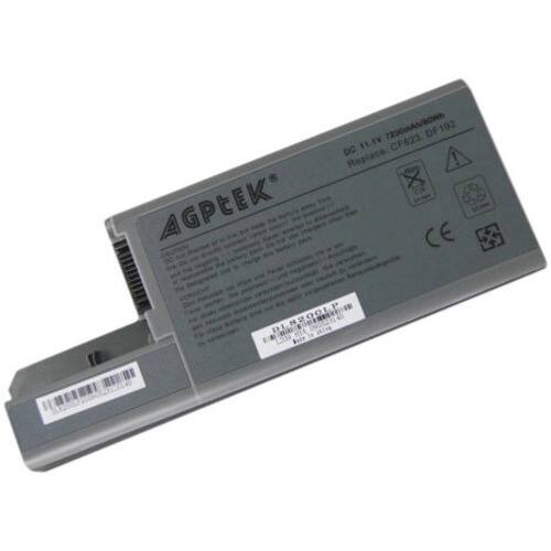 AGPtek - Laptop Battery For DELL Latitude D820 D830 D531 7200mAh 9 cell - Grey - Larger Front
