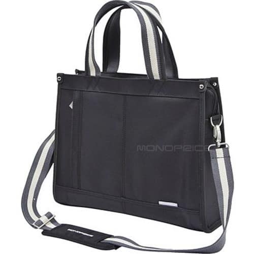 Monoprice - Ladies Tote for iPad® Tablets and 13-inch Laptop - Black - Larger Front