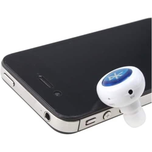 Image - Wireless Stereo Bluetooth Earphone Headphone For Mobile Cell Phone Laptop Tablet - White - Angle