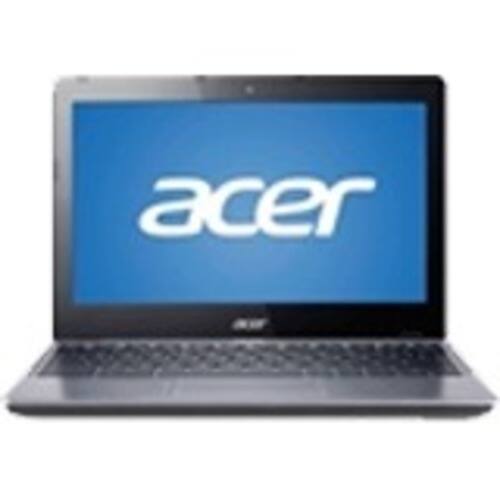 Acer - 11.6" Aspire Chromebook - 2 GB Memory and 16 GB Solid State Drive - Granite Gray - Larger Front