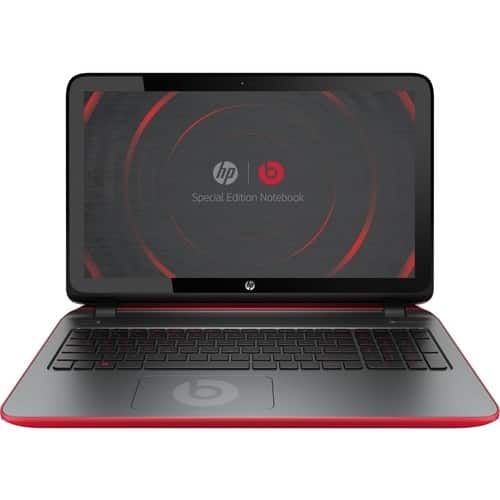 HP - Beats Special Edition 15.6" Touch-Screen Laptop - AMD A8-Series - 8GB Memory - 1TB Hard Drive - Twinkle Black/Vibrant Red/Ash Silver - Larger Front