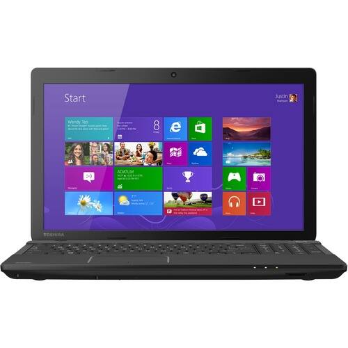 Toshiba - Refurbished - 15.6" Satellite Notebook - 4 GB Memory - 500 GB Hard Drive - Satin Black in Trax Horizon - Larger Front