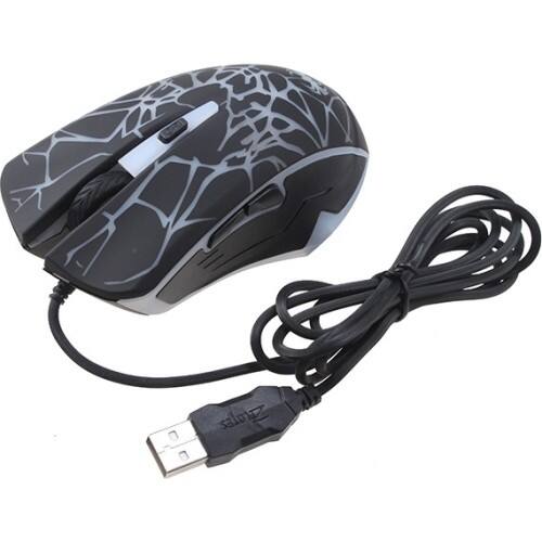 AGPtek - Optical 6D Adjustable 2400DPI Gaming Game Mouse Mice USB Wired For Laptop PC - Larger Front