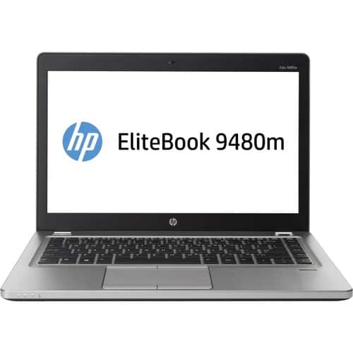 HP - 14" EliteBook Folio Notebook - 4 GB Memory - 500 GB Hard Drive - Platinum - Larger Front