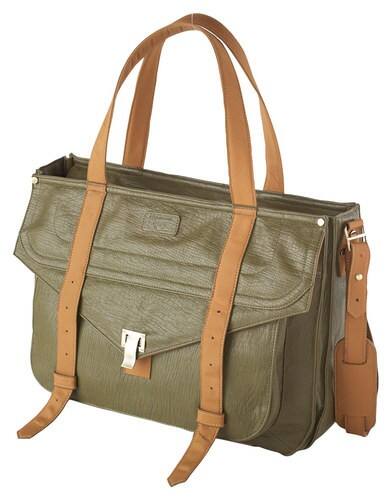 Francine Collections - Mercer Street Laptop Case for 15" Apple® MacBook® Pro - Olive - Olive - Larger Front