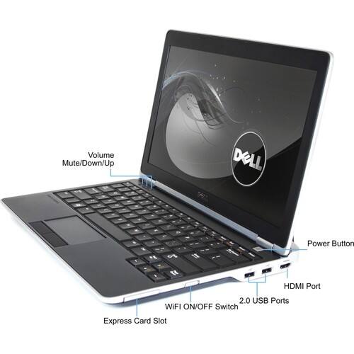 Dell - 12.5" Latitude Notebook - 4 GB Memory - 750 GB Hard Drive - Black - Larger Front