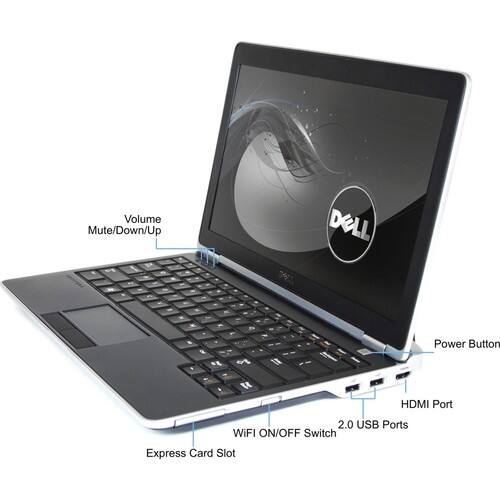 Dell - 12.5" Latitude Notebook - 4 GB Memory and 256 GB Solid State Drive - Black - Larger Front