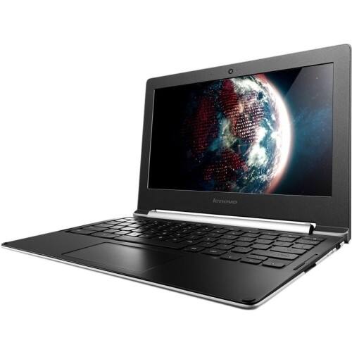Lenovo - 11.6" Chromebook - 2 GB Memory and 16 GB Solid State Drive - Graphite Black - Larger Front