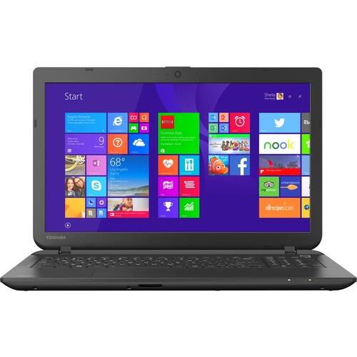 Toshiba - 15.6" Satellite Notebook - 6 GB Memory - 750 GB Hard Drive - Textured Resin in Jet Black - Larger Front
