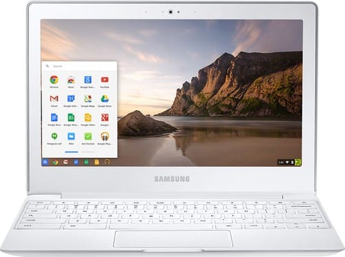 Samsung - 11.6" Chromebook 2 Chromebook - 4 GB Memory - Classic White - Larger Front