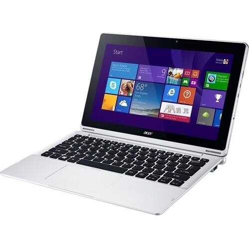 Acer - Aspire 2-in-1 11.6" Touch-Screen Laptop - Intel Atom - 2GB Memory - 32GB Flash Memory - Silver - Larger Front