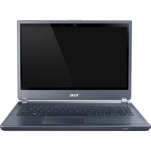 Acer - 14" Aspire Ultrabook - 6 GB Memory - 500 GB Hard Drive and 20 GB Solid State Drive - Silver Aluminum - Larger Front