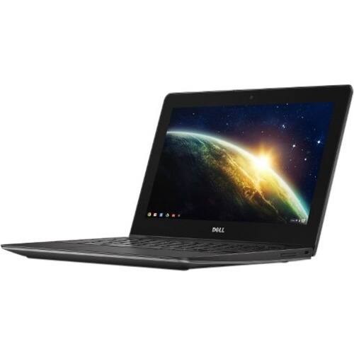 Dell - 11.6" Chromebook Chromebook - 4 GB Memory and 16 GB Solid State Drive - Foggy Night - Larger Front