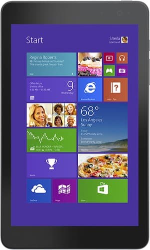 Dell - Venue 8 Pro - 8" - 32GB - Black - Larger Front