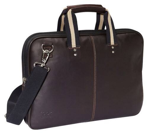 Jill-e - Jack Savoy Laptop Briefcase - Brown - Larger Front