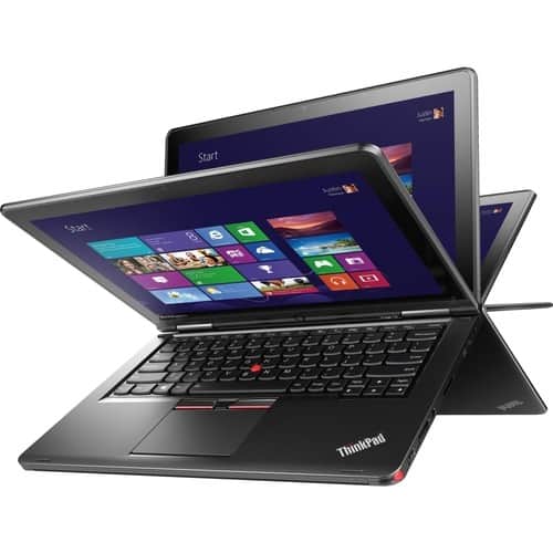 Lenovo - ThinkPad Yoga 12 Ultrabook/Tablet-12.5"-Wireless LAN-Intel Core i5 i5-5200U 2 Core 2.20GHz - Graphite Black - Larger Front