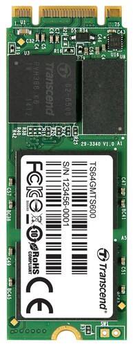 Transcend - M.2 64GB Internal Serial ATA III Solid State Drive for Laptops - Black - Larger Front