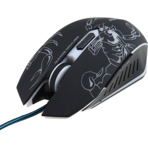 Image - 2400DPI Optical Adjustable 6D Buttons Wired Gaming Game Mice For Laptop PC/Mac OS/Vista/Windows 7 - Black - Larger Front