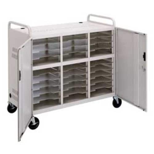 Da-Lite - Laptop Storage Cart - Gray - Larger Front