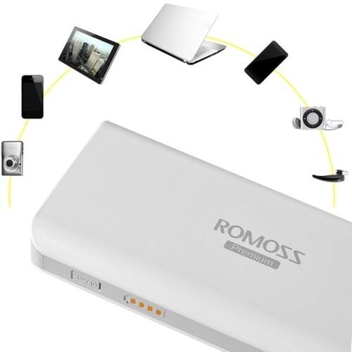 Image - eUSB sofun 4 Power Bank Portable External Battery 10400 mah For Laptop/Notebook/iPad/Cellphone - White - Larger Front